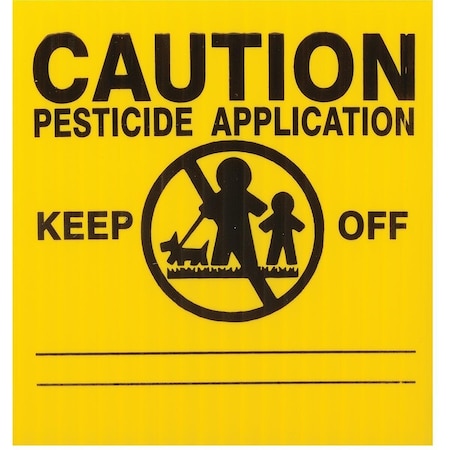 Gemplers GEMPLER'S Massachusetts Lawn Pesticide Application Signs, PK25 P55RU25 Y/B 5V-307